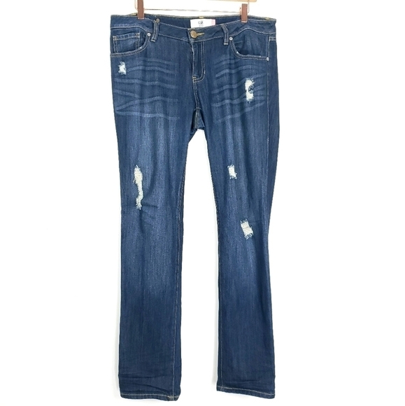 CAbi Denim - CAbi slim boyfriend distressed jeans size 8